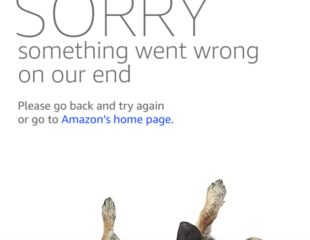 Amazon Prime homepage crash