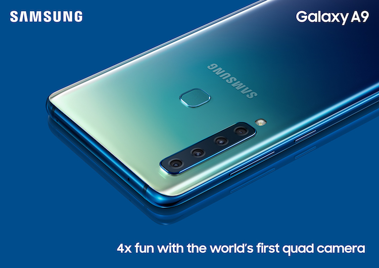 Galaxy A9 in Lemonade Blue