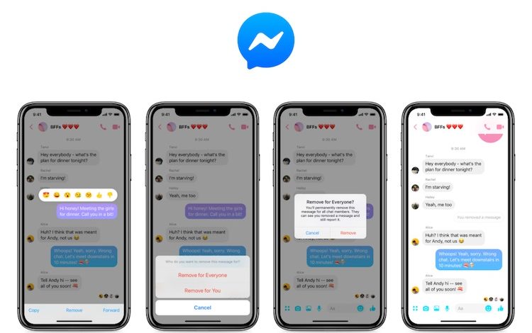 Facebook messenger unsend