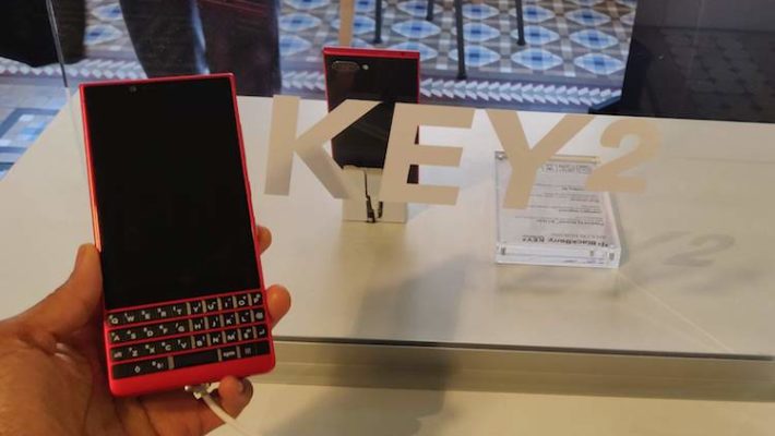 BlackBerry Key 2 in red