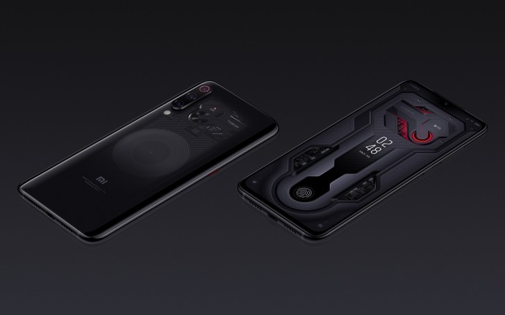 Xiaomi Mi 9 in transparent black