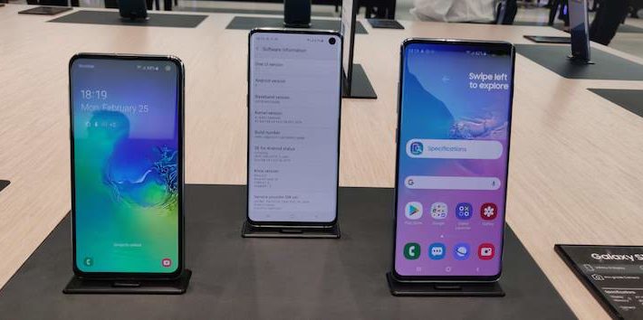 Samsung Galaxy S10 models