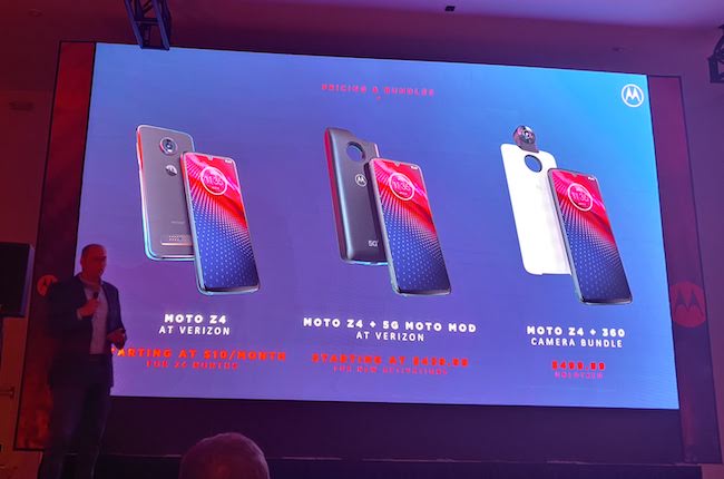 Motorola Moto Z4 Price