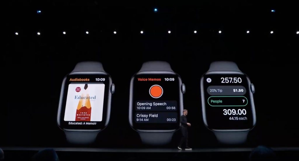 WatchOS 6 audiobooks, voice memos, and calculator