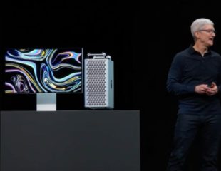 Apple CEO, Tim Cook announcing new Mac Pro