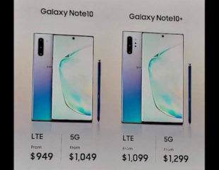 Samsung Galaxy Note 10 price