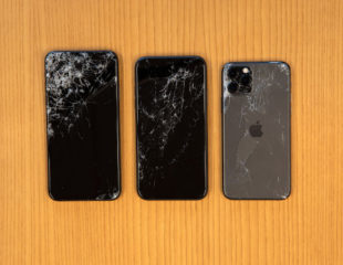 iPhone 11 models after drop tests, SquareTrade